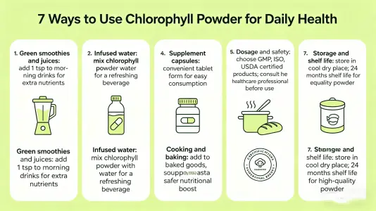  use chlorophyll powder for daily wellness