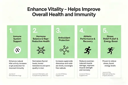 Supports Vitality - Helps enhance overall wellness and immune health