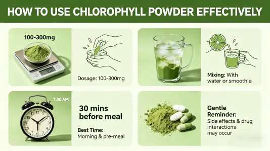 Use Chlorophyll Powder Effectively Use Chlorophyll Powder Effectively