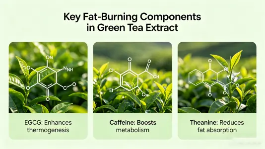 Key Compounds in Green Tea Extract for Fat Burn