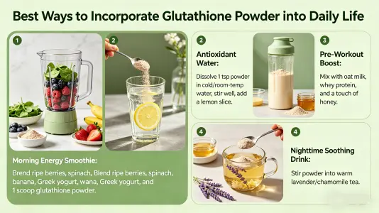 Best Ways to Add Glutathione Powder to Your Routine Best Ways to Add Glutathione Powder to Your Routine