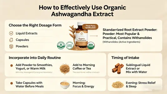  Use Organic Ashwagandha Extract Effectively