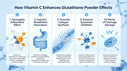 Vitamin C Enhances Glutathione Powder Effects