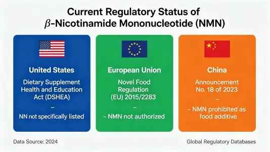 Current Regulatory Status of Beta Nicotinamide Mononucleotide