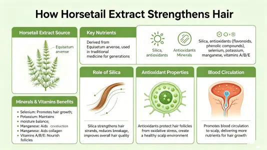 Horsetail Extract Supports Stronger Hair Horsetail Extract Supports Stronger Hair