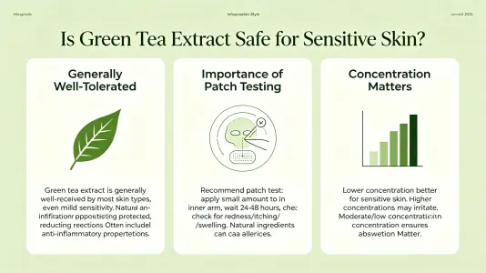 Green Tea Extract Safe for Sensitive Skin