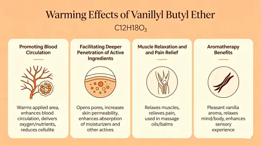 Vanillyl Butyl Ether Benefits for Skin Warming Effects