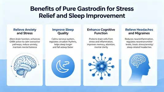 Benefits of Pure Gastrodin for Stress and Sleep