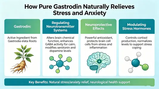 Pure Gastrodin Eases Stress and Anxiety Naturally