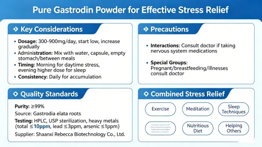 Using Pure Gastrodin Powder for Effective Stress Relief