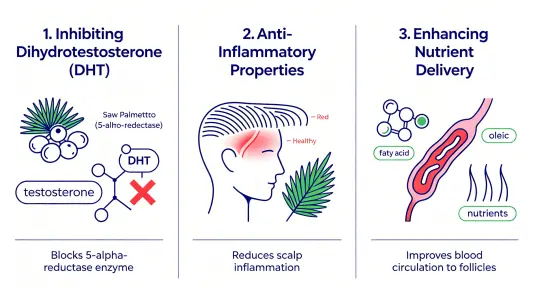 How Saw Palmetto Extract Supports Hair Regrowth
