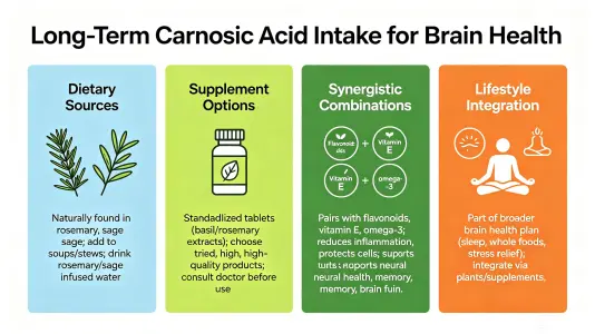 Incorporating Acid Carnosic for Long-Term Brain Support