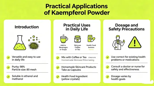 Practical Applications of Kaempferol Powder Practical Applications of Kaempferol Powder