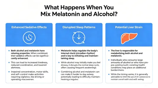 bWhat Happens When Melatonin and Alcohol Mix bWhat Happens When Melatonin and Alcohol Mix