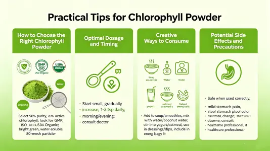 Practical Tips for Incorporating Chlorophyll Powder