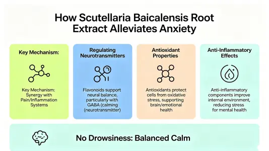 How Baical Skullcap Root Extract Reduces Anxiety