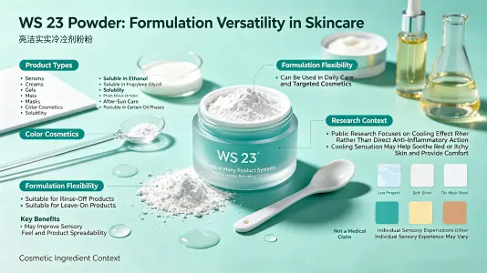 Top Benefits of WS 23 Cooling Agent in Skin Care