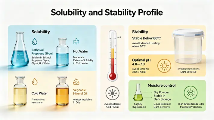 Solubility & Stability Characteristics Solubility & Stability Characteristics