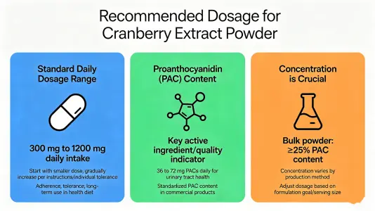 Recommended Dosage for Cranberry Extract Powder Recommended Dosage for Cranberry Extract Powder