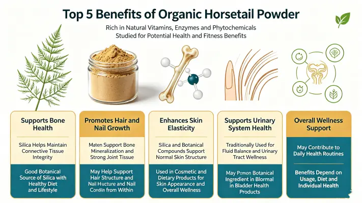 Top 5 Benefits of Organic Horsetail Powder