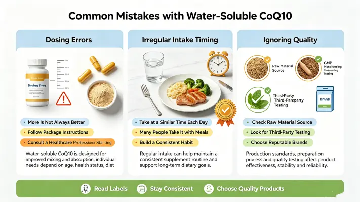 Common Mistakes When Using Water Soluble Q10 Common Mistakes When Using Water Soluble Q10