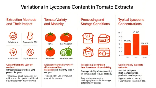 Lycopene Content Variations in Tomato Extract