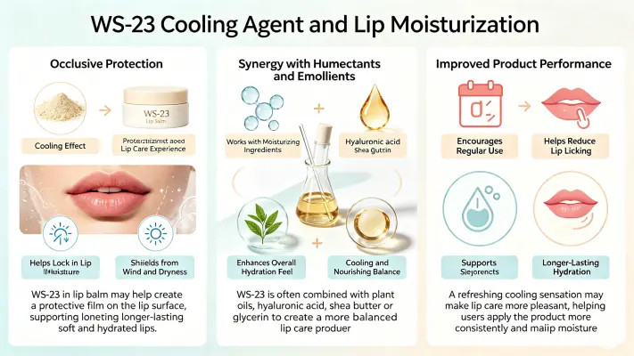 How WS 23 Enhances Moisture Retention in Lip Balms