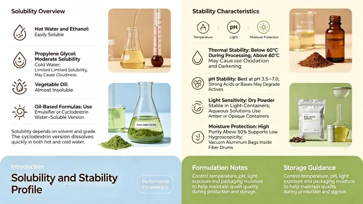 Solubility & Stability Characteristics Solubility & Stability Characteristics