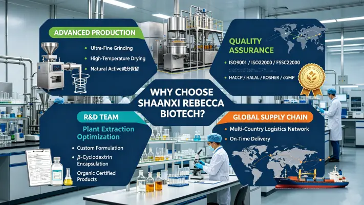 Why Choose Shaanxi Rebecca Biotechnology Why Choose Shaanxi Rebecca Biotechnology