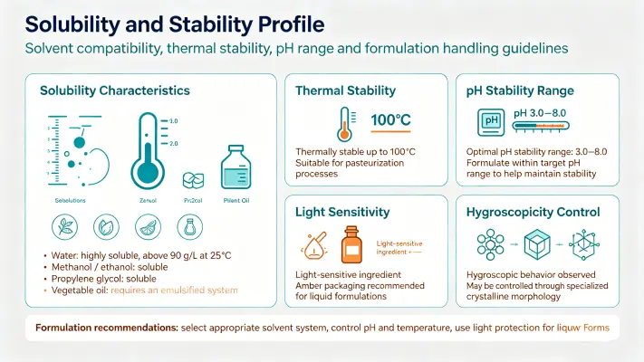 Solubility & Stability Profile Solubility & Stability Profile