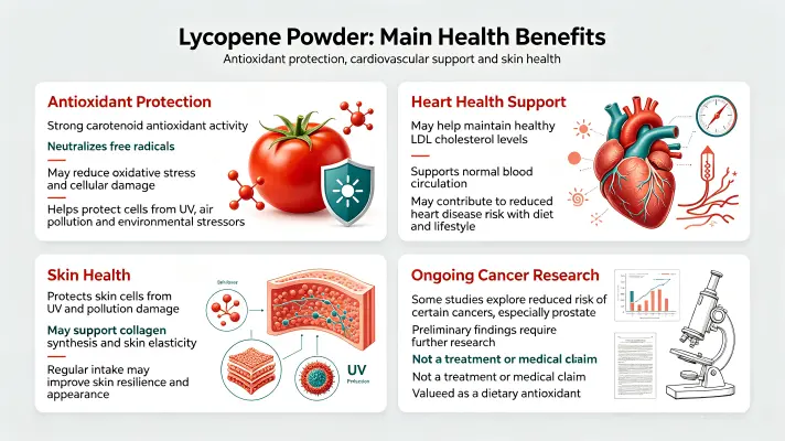 Top Health Benefits of Lycopene Powder Top Health Benefits of Lycopene Powder