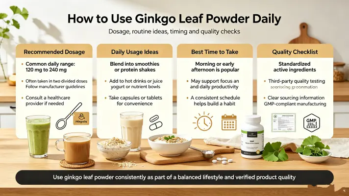 How to Use Ginkgo Biloba Powder Daily How to Use Ginkgo Biloba Powder Daily