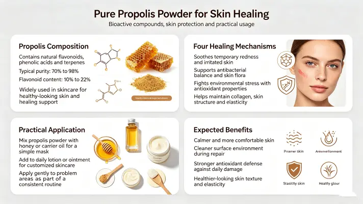 How Pure Propolis Powder Boosts Skin Healing