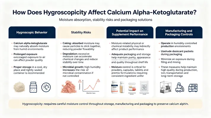 How Hygroscopic Properties Affect Calcium Alpha-Ketoglutarate
