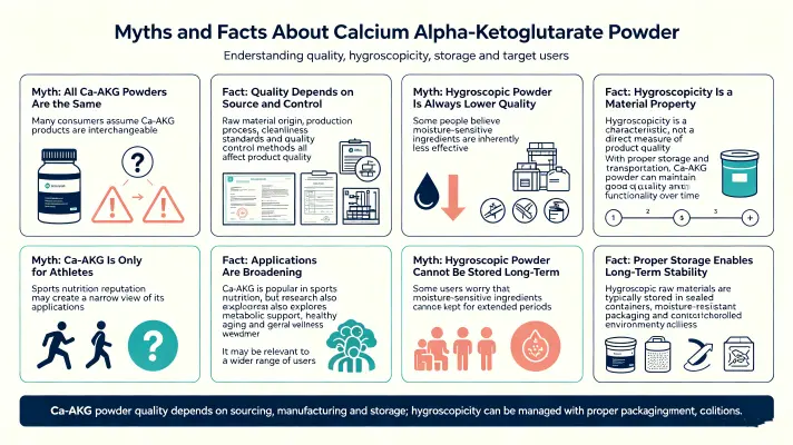 Common Myths and Facts About Calcium Alpha-Ketoglutarate Powder