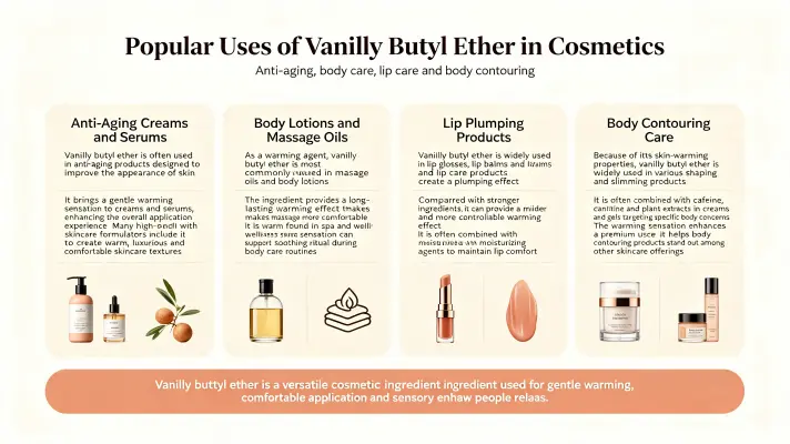 Top Uses of Vanillyl Butyl Ether in Cosmetics
