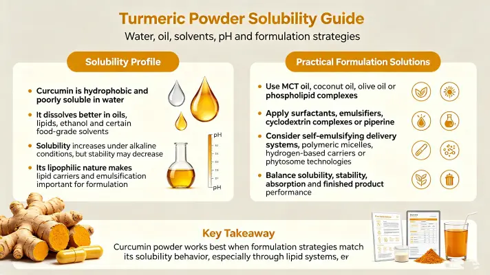 Is Curcumin Powder Soluble in Water or Oil