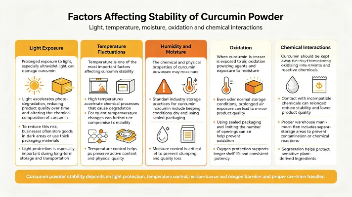 Factors That Affect Curcumin Powder Stability