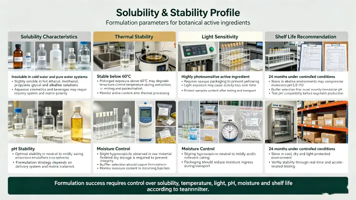 Solubility & Stability Profile Solubility & Stability Profile