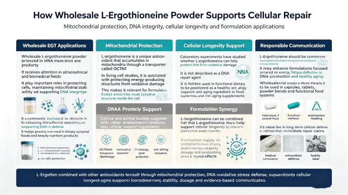 How Wholesale L-Ergothioneine Powder Supports Cellular Repair