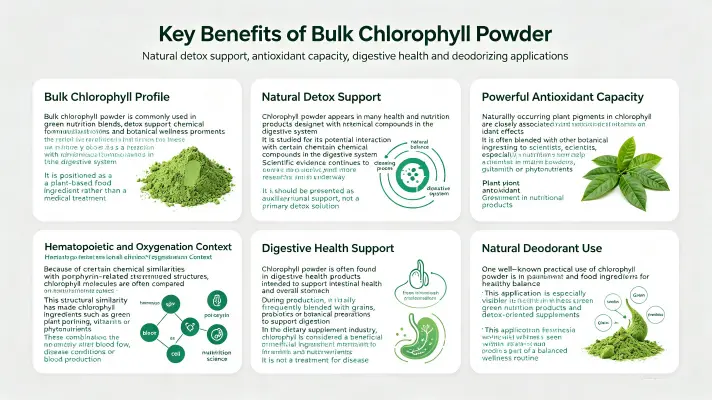 Top Benefits of Chlorophyll Powder in Bulk Top Benefits of Chlorophyll Powder in Bulk