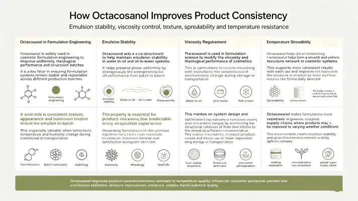 How Octacosyl Alcohol Improves Product Consistency How Octacosyl Alcohol Improves Product Consistency