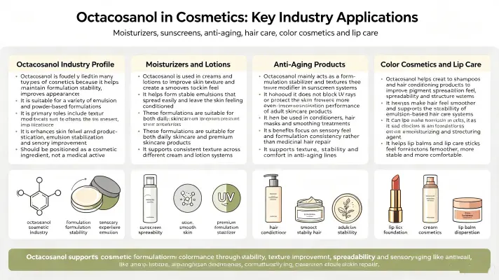 Octacosyl Alcohol in Cosmetics Octacosyl Alcohol in Cosmetics