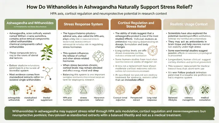 How Ashwagandha Withanolides Reduce Stress Naturally