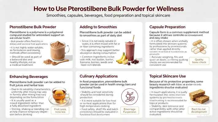 How to Use Pterostilbene Bulk Powder for Wellness How to Use Pterostilbene Bulk Powder for Wellness