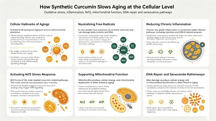 How Synthetic Curcumin Slows Aging at the Cellular Level