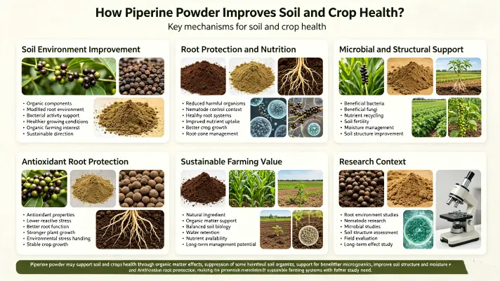How Piperine Powder Improves Soil and Crop Health How Piperine Powder Improves Soil and Crop Health